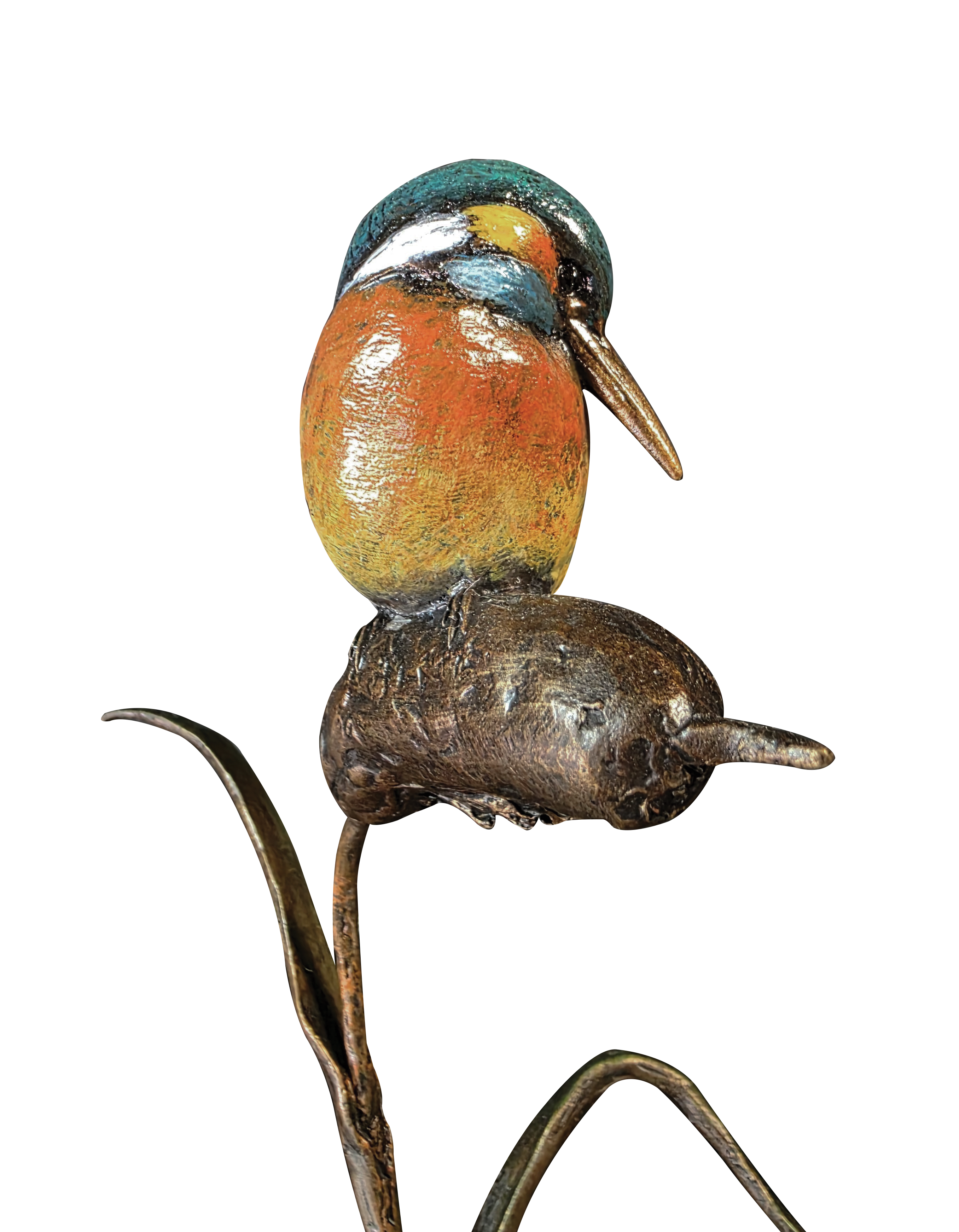 Hand Painted Kingfisher - Granite Base (1262)