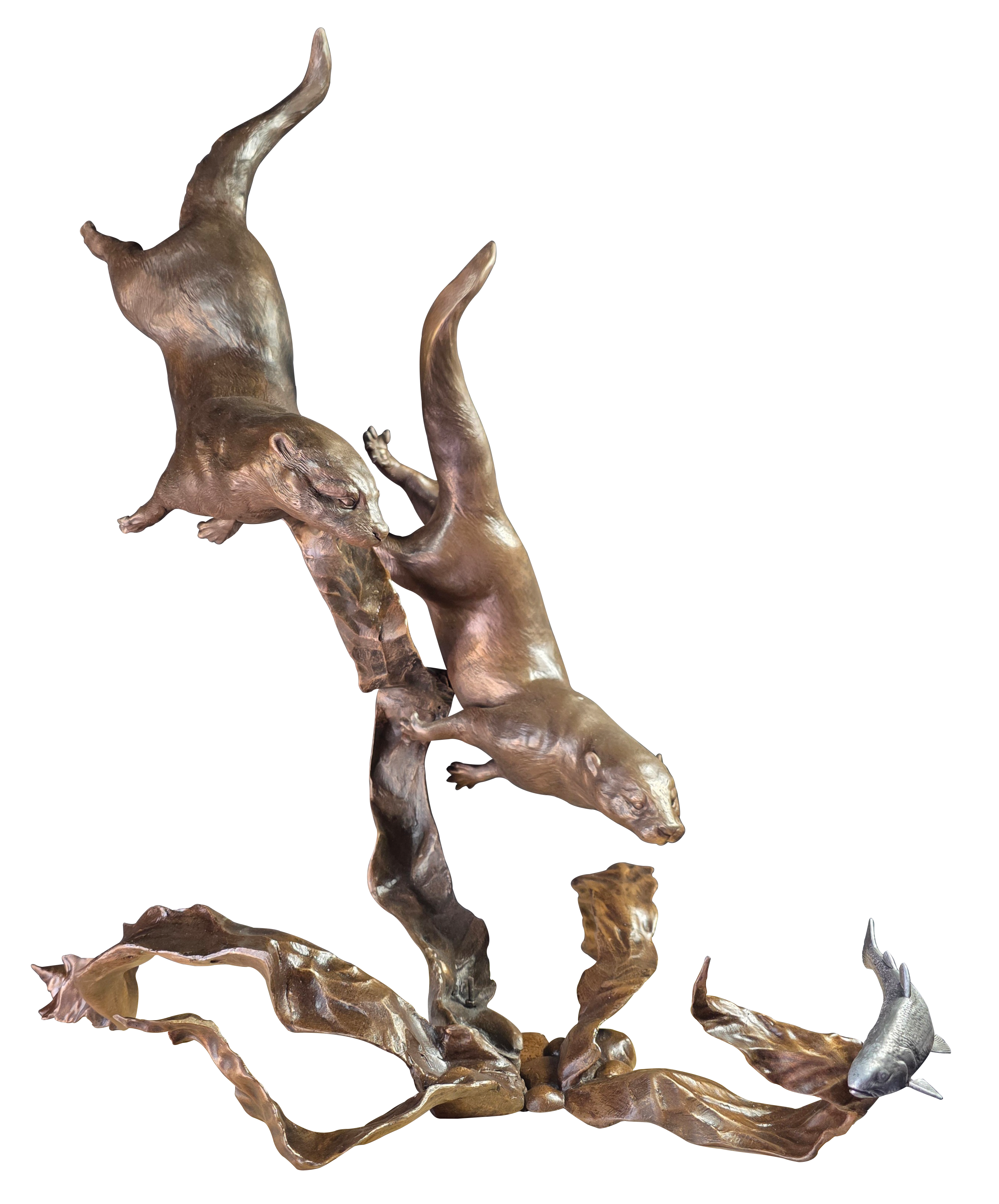 Chasing Rainbows - Large Otters (1270)