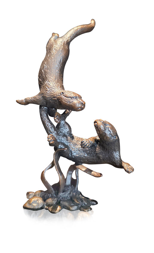 Otter Pair Tumbling (1271)