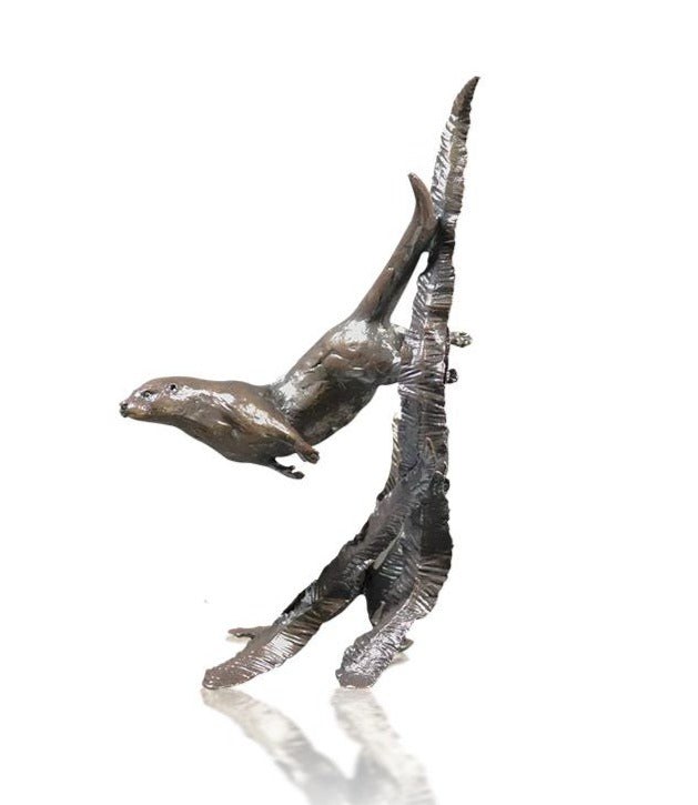 Small frog walking 2024 bronze figurine (limited edition) keith sherwin animal sculpture home decor