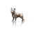 miniature bronze frenchie dog gift sculpture butler and peach