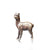 miniature bronze alpaca gift sculpture butler and peach