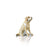 hand painted bone china yellow labrador dog sitting gift figurine