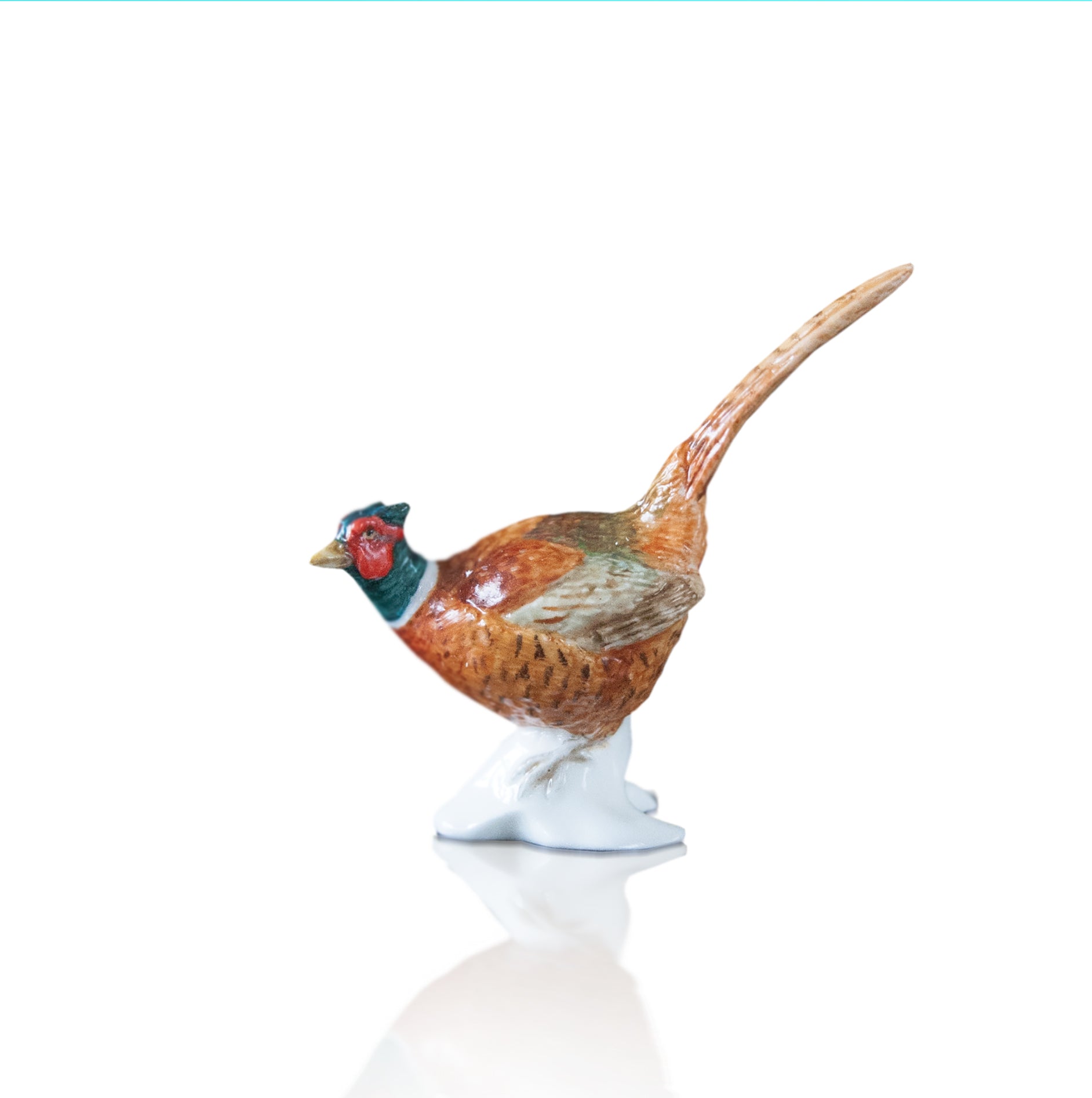 hand painted bone china pheasant gift figurine